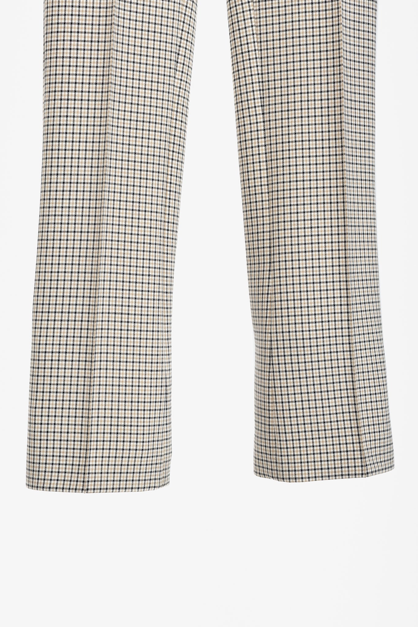 Akris Punto Beige Plaid Bootcut Trousers