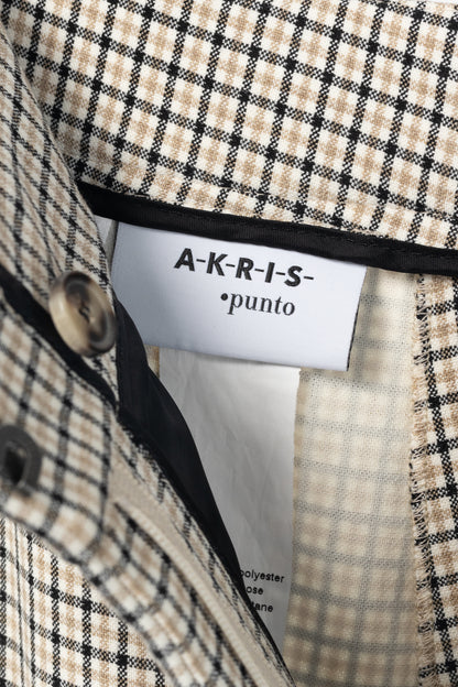 Akris Punto Beige Plaid Bootcut Trousers