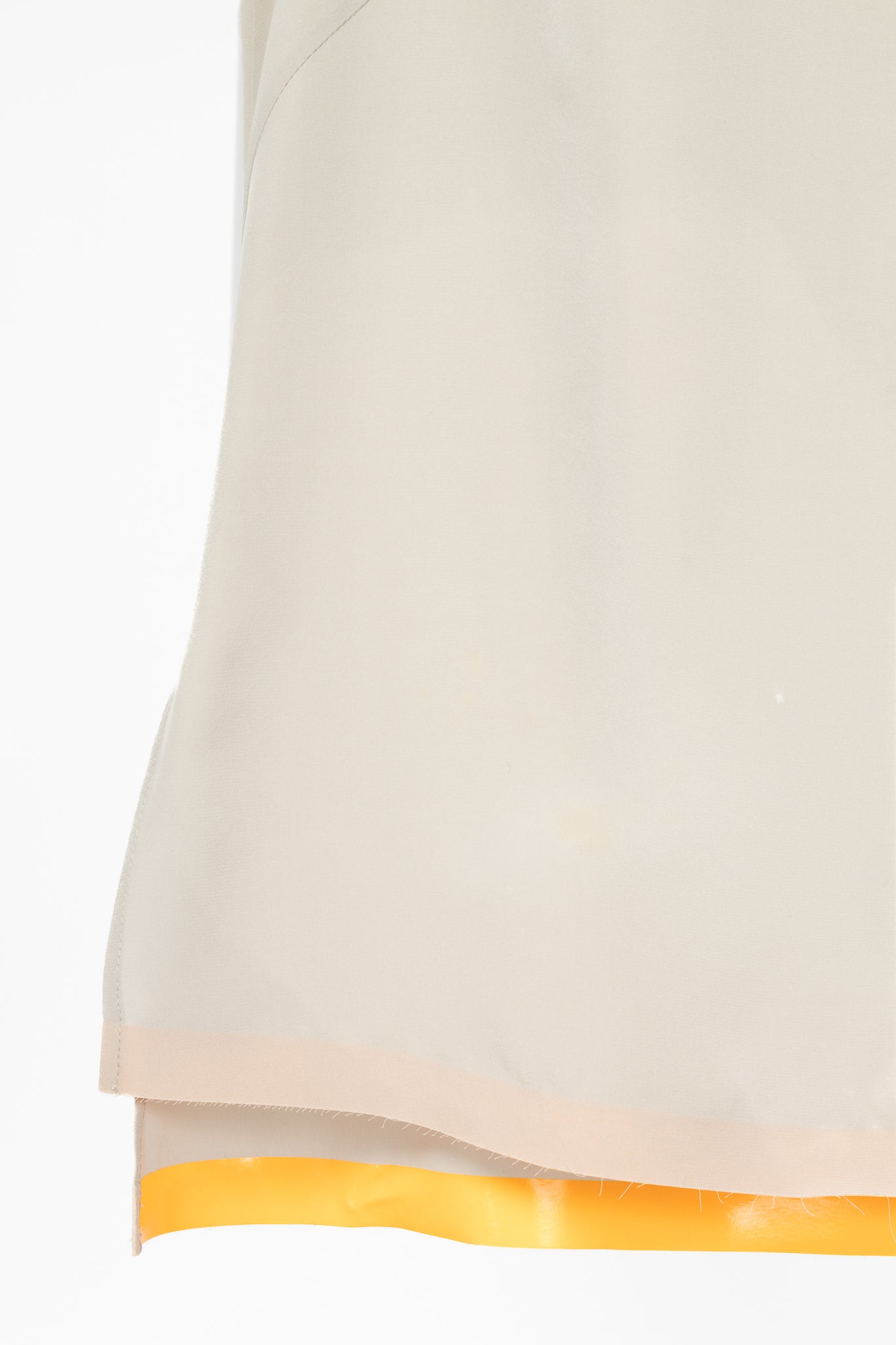 Akris Punto Grey Silk Crepe de Chine Piped Tank