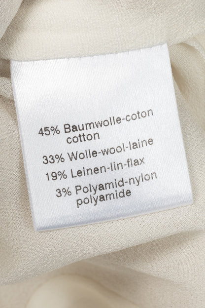 Akris Cream Cotton & Wool Boucle Tweed Jacket