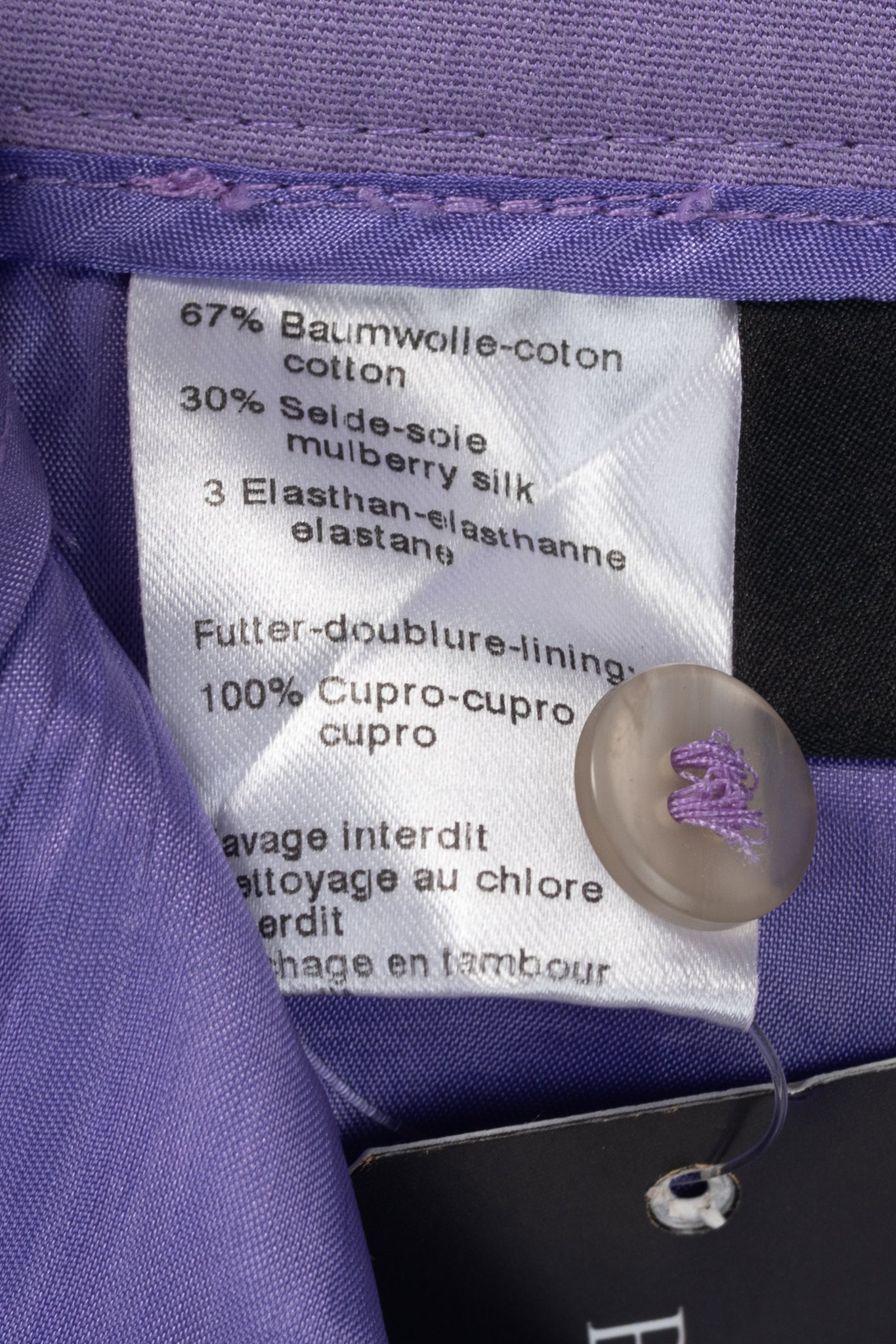 Akris Maxima Lavender Cotton & Silk Cropped Straight-Leg Pants