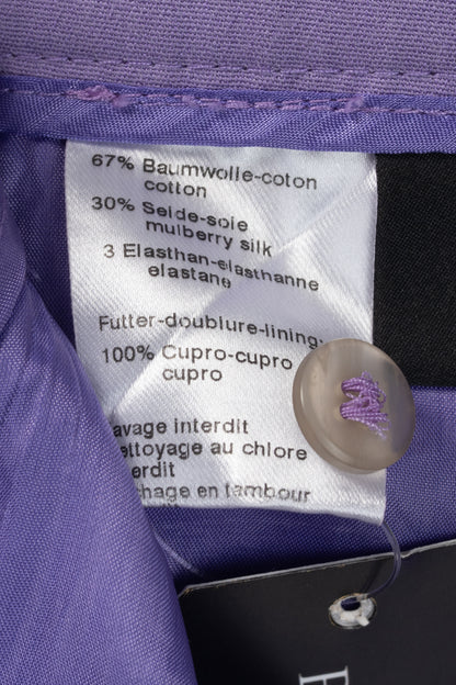 Akris Maxima Lavender Cotton & Silk Cropped Straight-Leg Pants