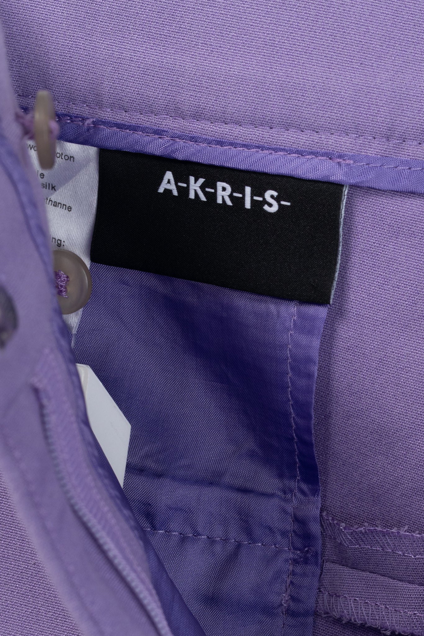 Akris Maxima Lavender Cotton & Silk Cropped Straight-Leg Pants