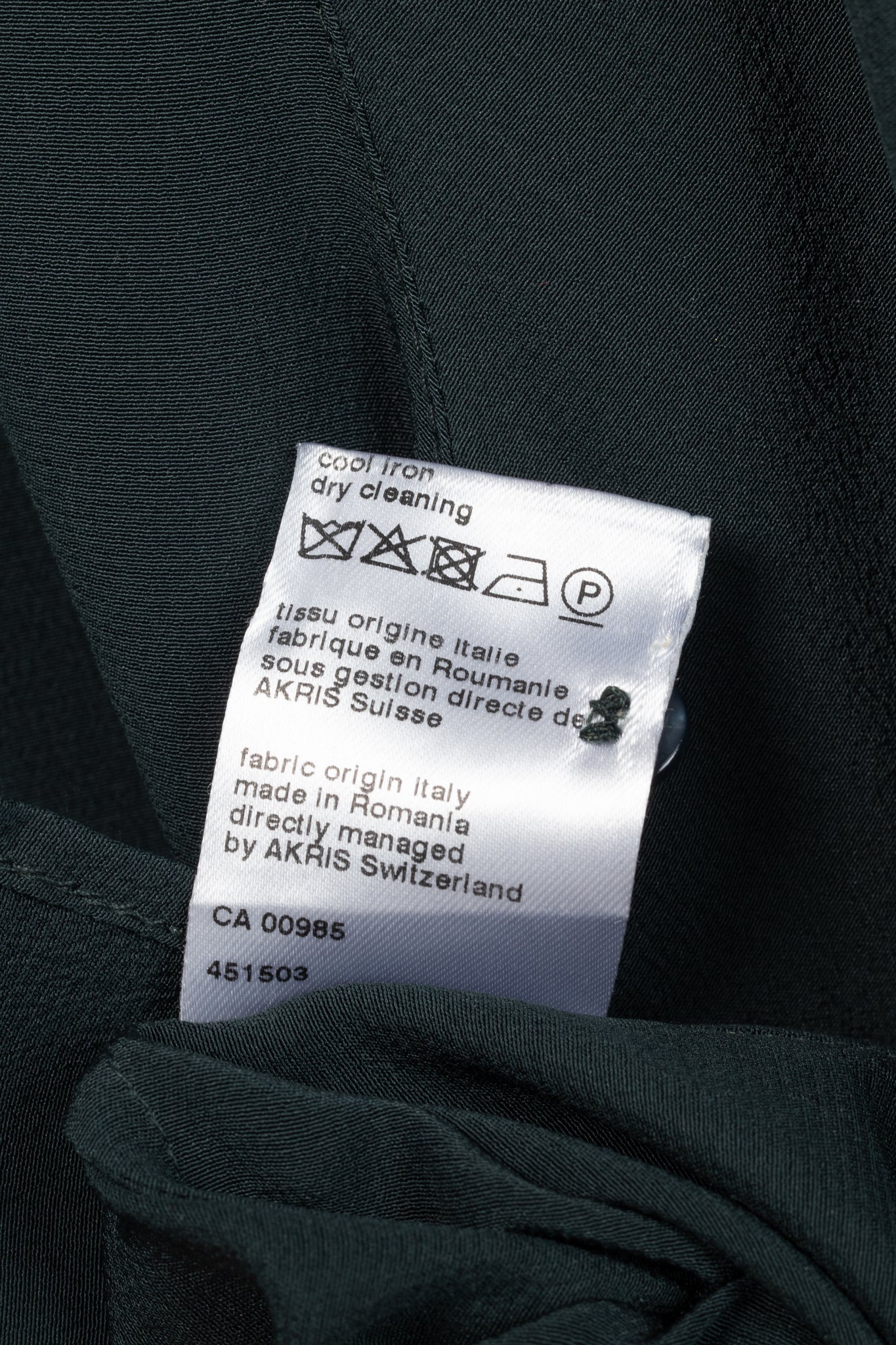 Akris Green Silk-Crepe Draped Blouse
