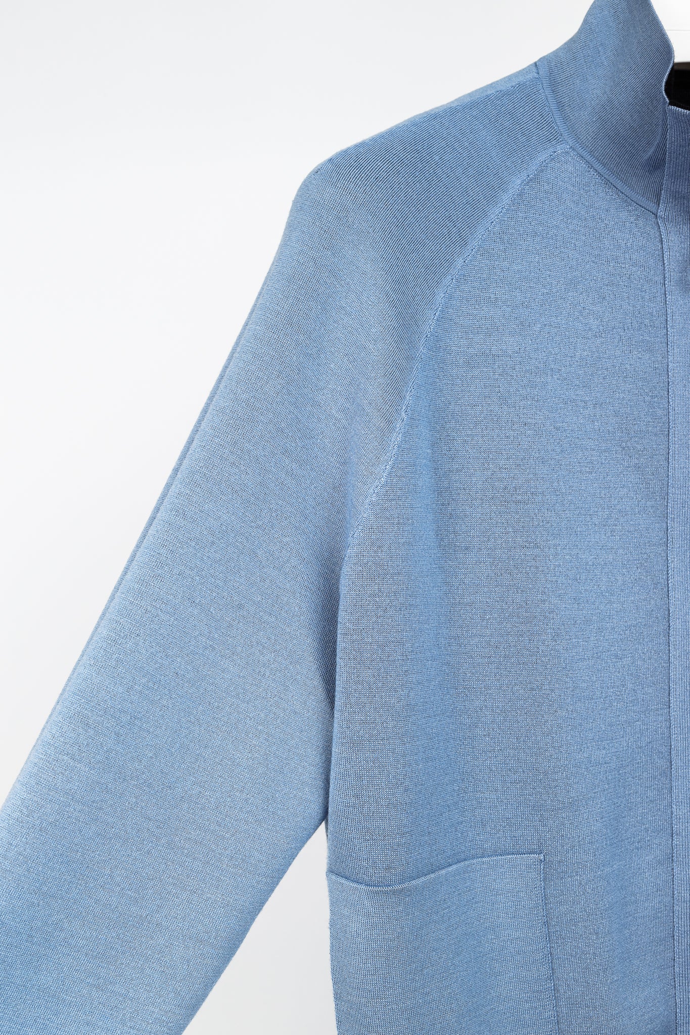 Akris 100 Years Reversible Navy & Light Blue Wool-Blend Zip Jacket