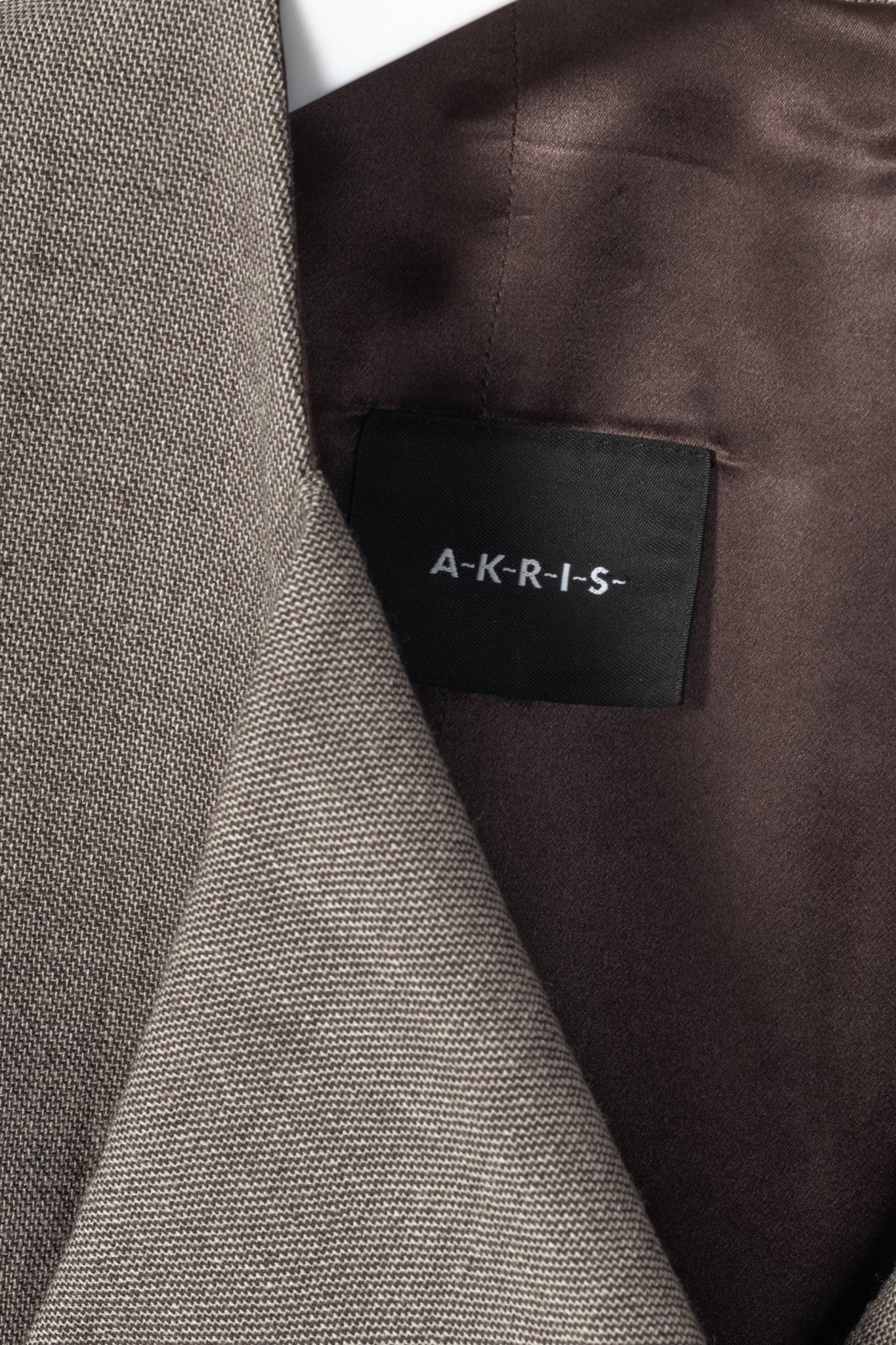 Akris Brown Wool-Blend Asymmetrical Sheath Dress