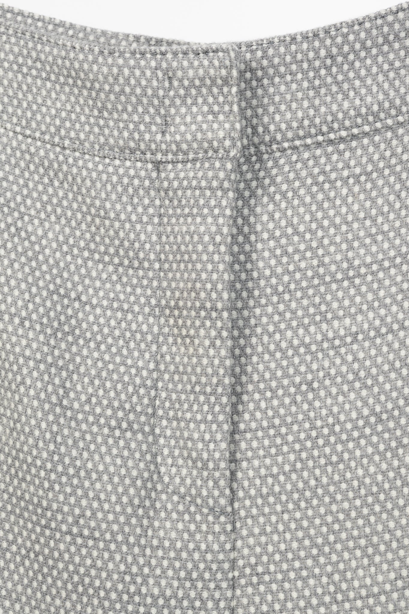 Akris Punto Grey Polka-Dot Wool-Flannel Slim Trousers