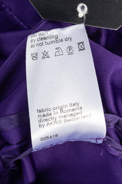 Akris Punto Purple Taffeta Belted Trench Coat