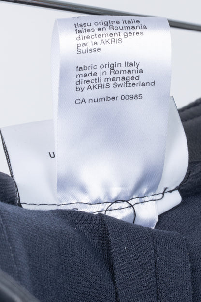Akris Punto Navy Leather & Ponte Combo Leggings