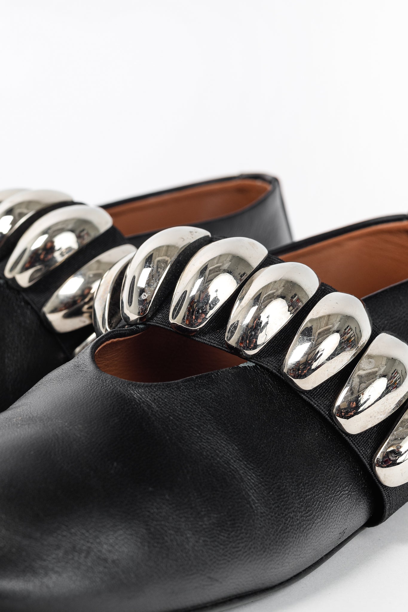 Alaia Noir Lambskin Mary-Jane Ballerina Flats Tribale