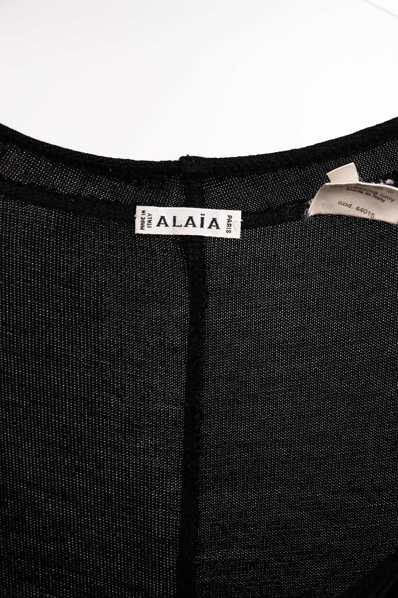 Alaïa Vintage Panelled Black Knit Skater Dress
