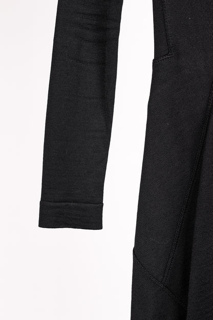 Alaïa Vintage Panelled Black Knit Skater Dress