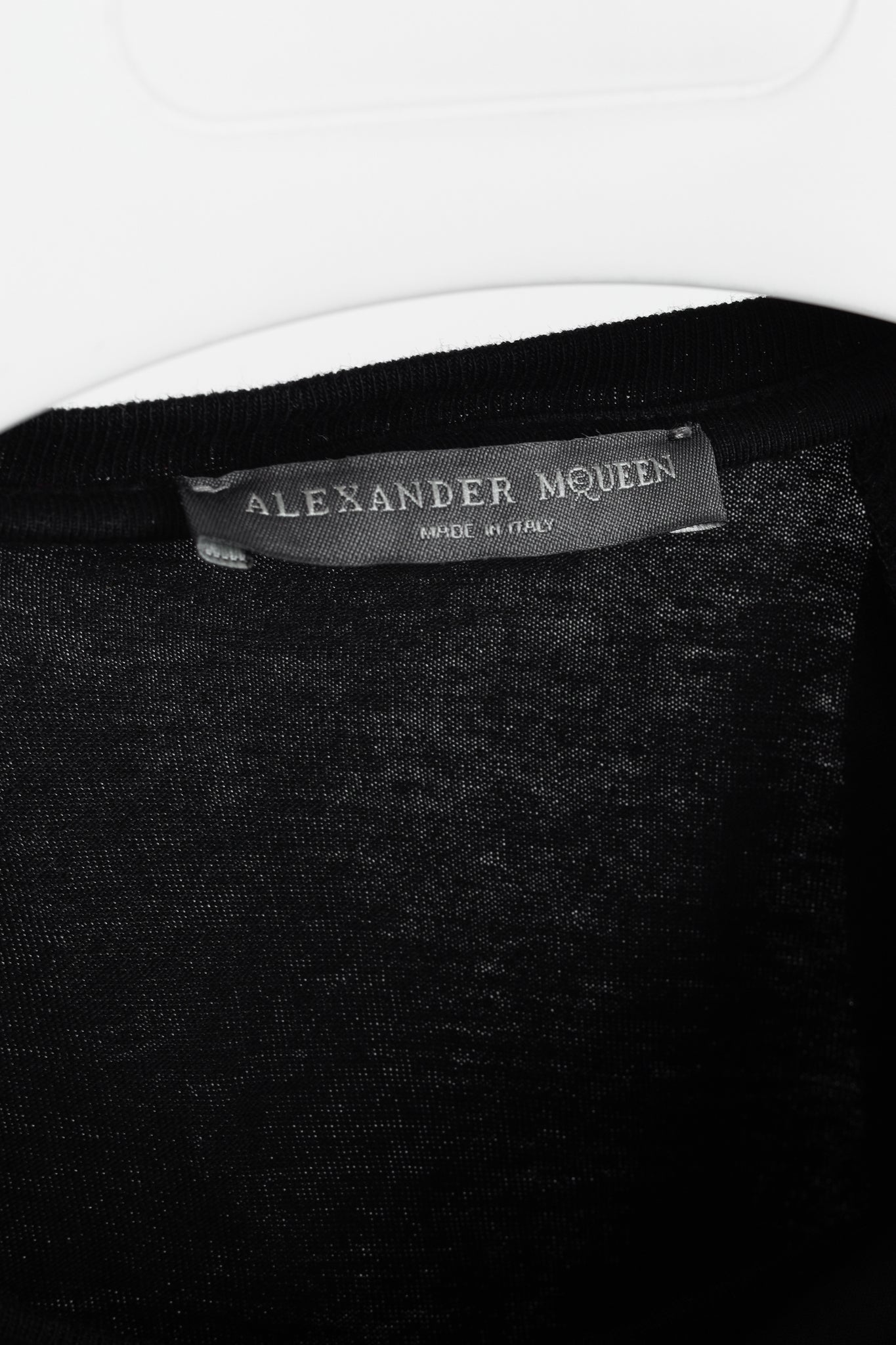 Alexander McQueen Black Cotton Poplin & Jersey Ruffle Tee