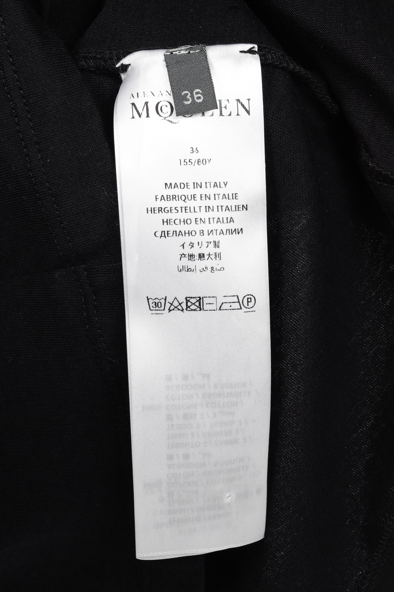 Alexander McQueen Black Cotton Poplin & Jersey Ruffle Tee