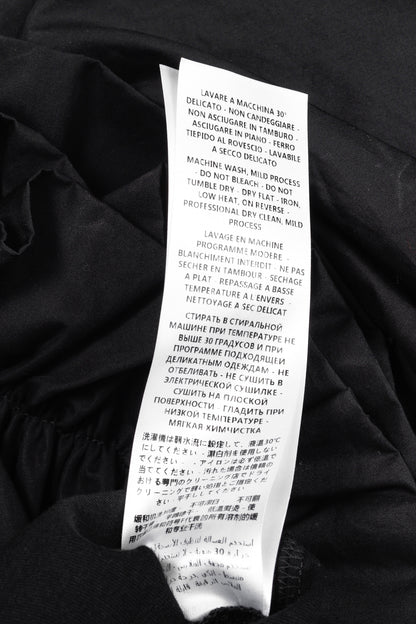 Alexander McQueen Black Cotton Poplin & Jersey Ruffle Tee