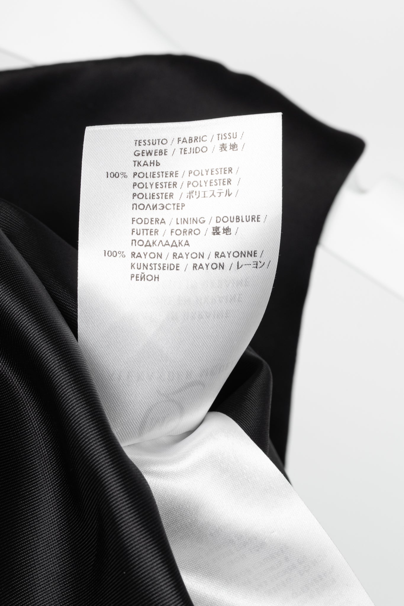 McQ by Alexander McQueen PF14 Black Duchess Satin Ruffle Dress