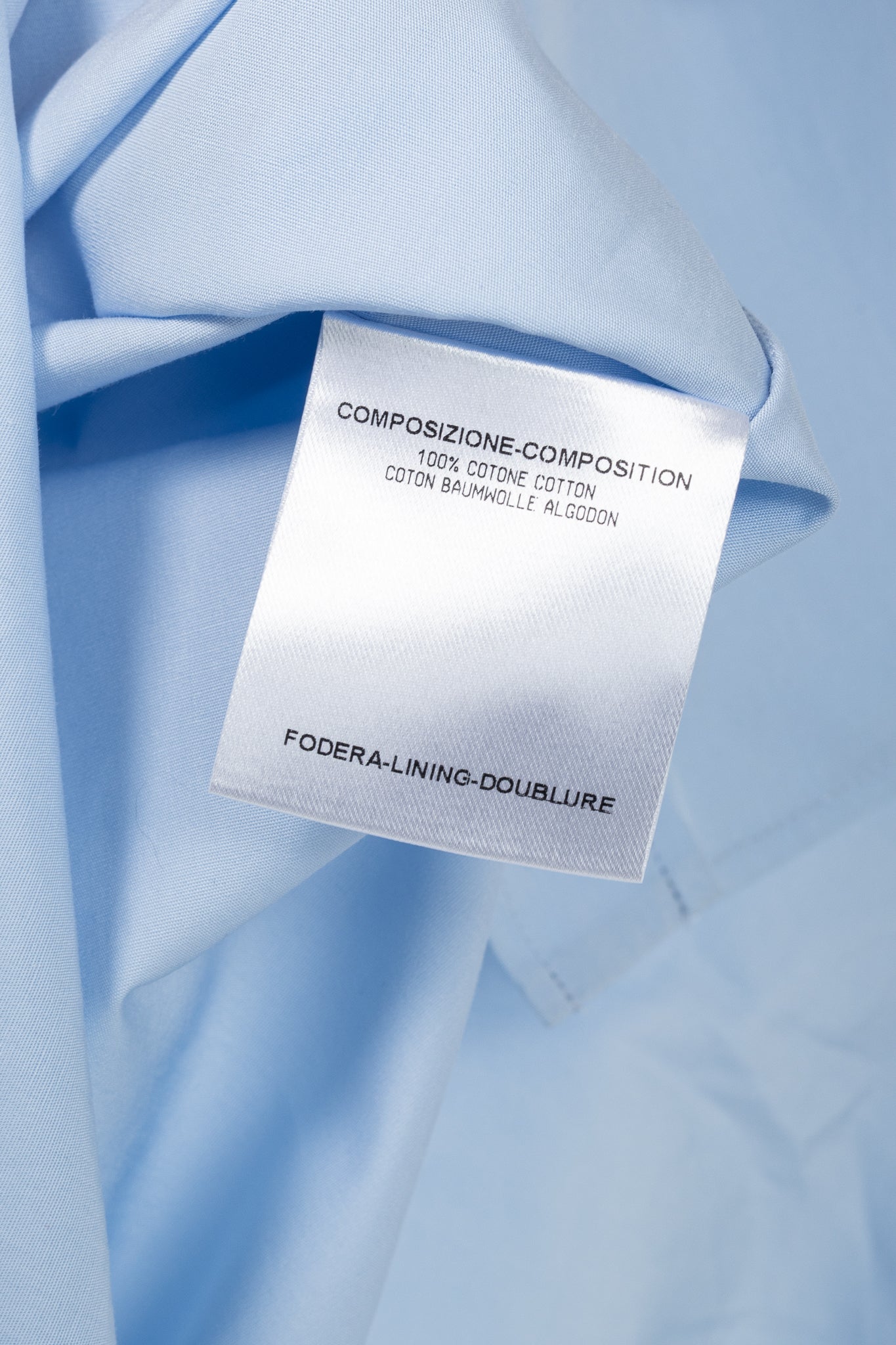 Alexander McQueen Blue Cotton-Poplin Grosgrain-Trim Buttoned Shirt