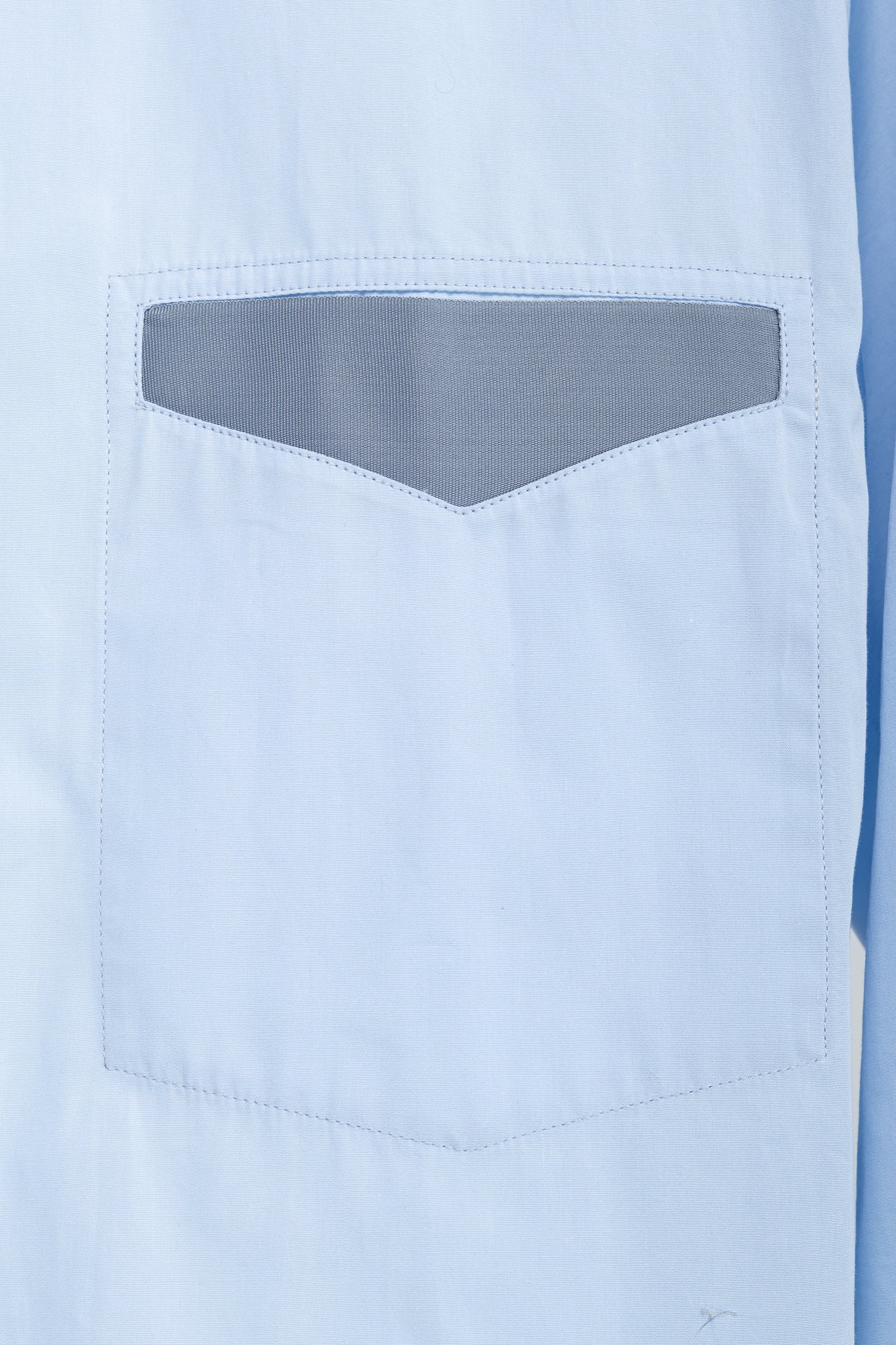 Alexander McQueen Blue Cotton-Poplin Grosgrain-Trim Buttoned Shirt