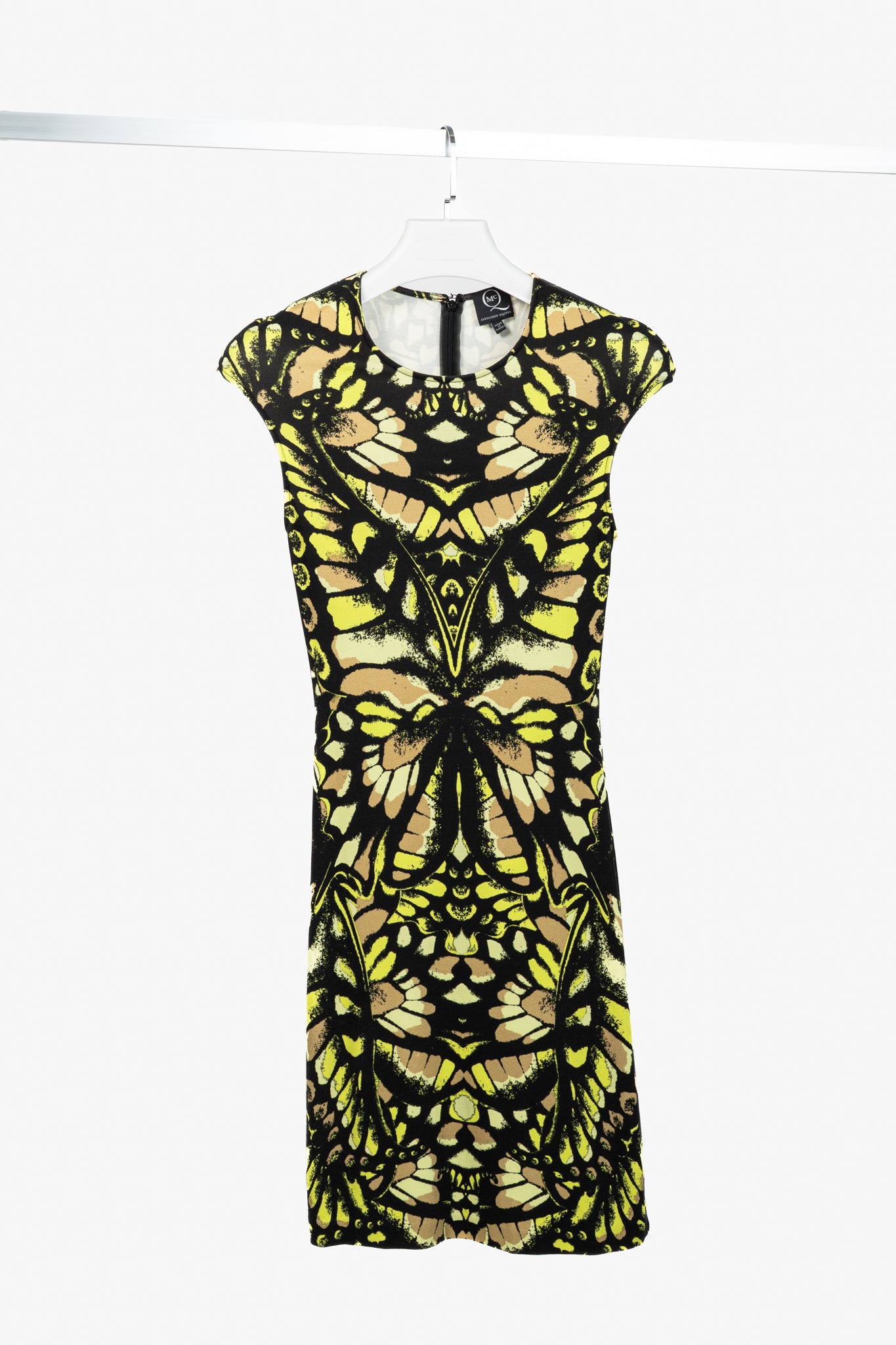 McQ Alexander McQueen Green Camouflage-Print Jersey Bodycon Dress