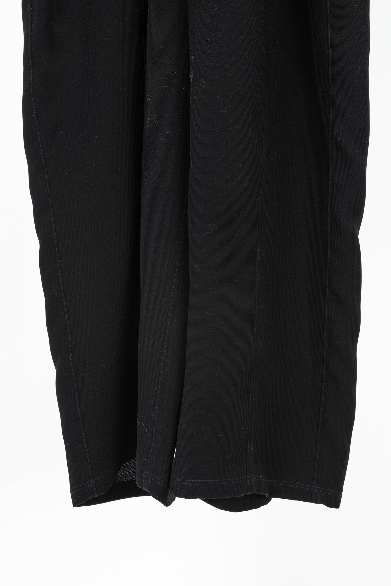 McQ by Alexander McQueen Black Poly Crepe Zipped Jumpsuit
