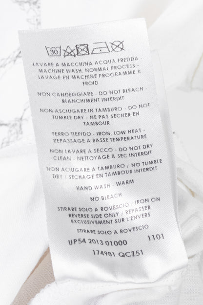 Alexander McQueen White Cotton Jersey Skull-Print T-Shirt