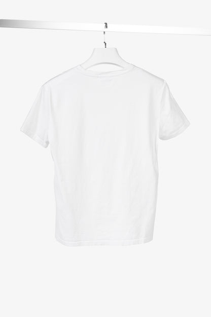 Alexander McQueen White Cotton Jersey Skull-Print T-Shirt