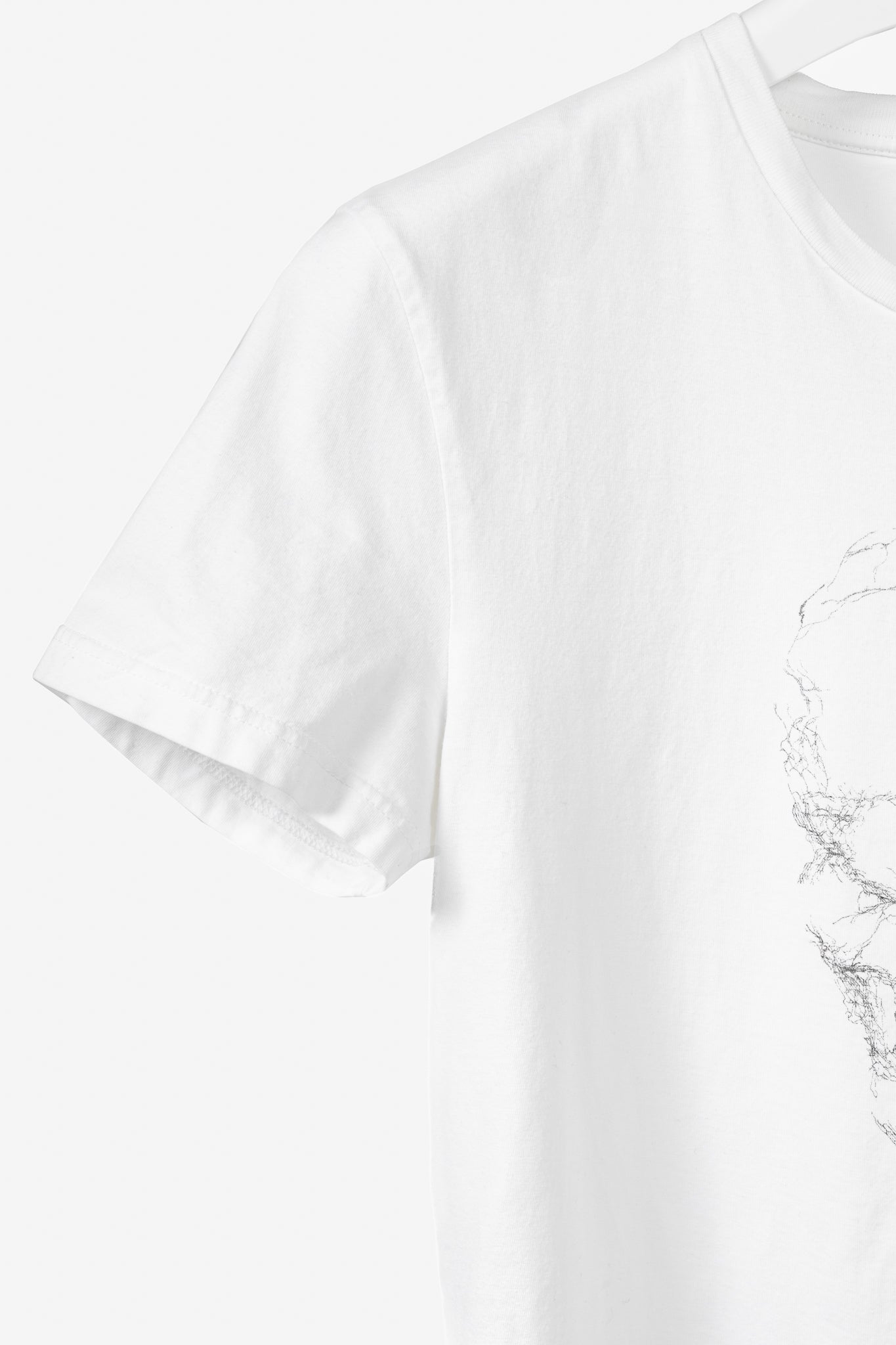 Alexander McQueen White Cotton Jersey Skull-Print T-Shirt