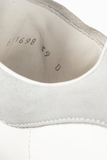 Alexander McQueen White Oversized Clear-Sole Lace-Up Sneakers