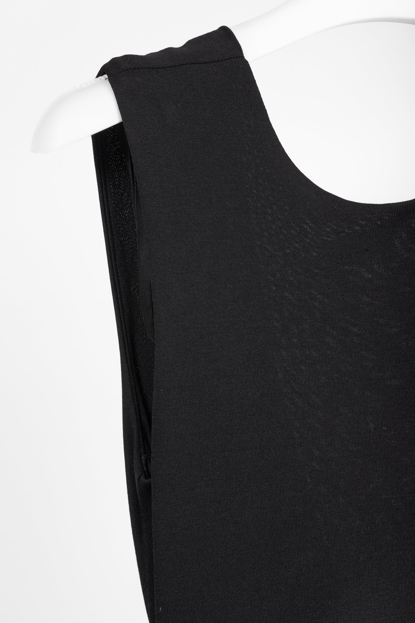 T by Alexander Wang Black Jersey Cowl-Back Midi Dress