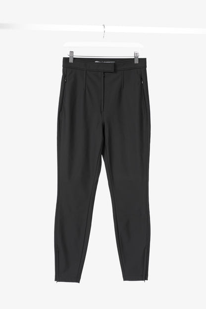 Alexander Wang Black Stretch Zip-Hem Trousers