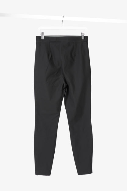 Alexander Wang Black Stretch Zip-Hem Trousers