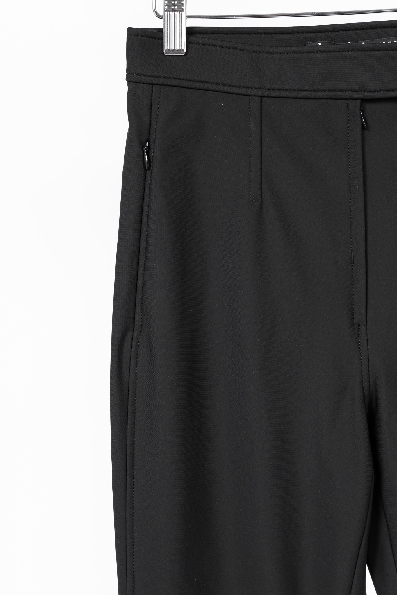 Alexander Wang Black Stretch Zip-Hem Trousers