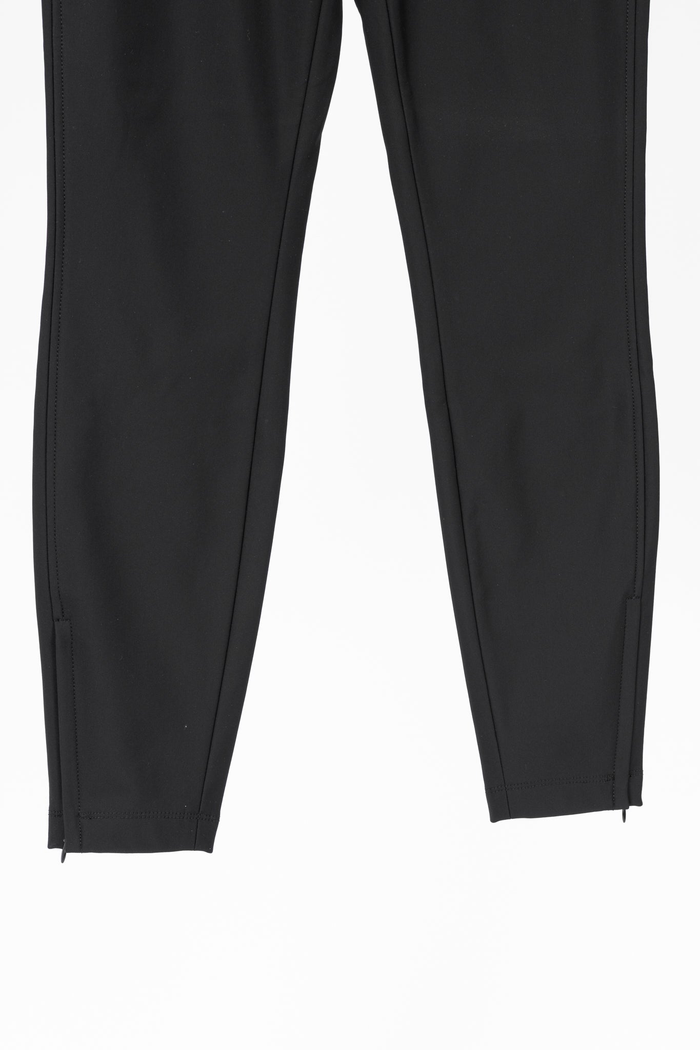 Alexander Wang Black Stretch Zip-Hem Trousers