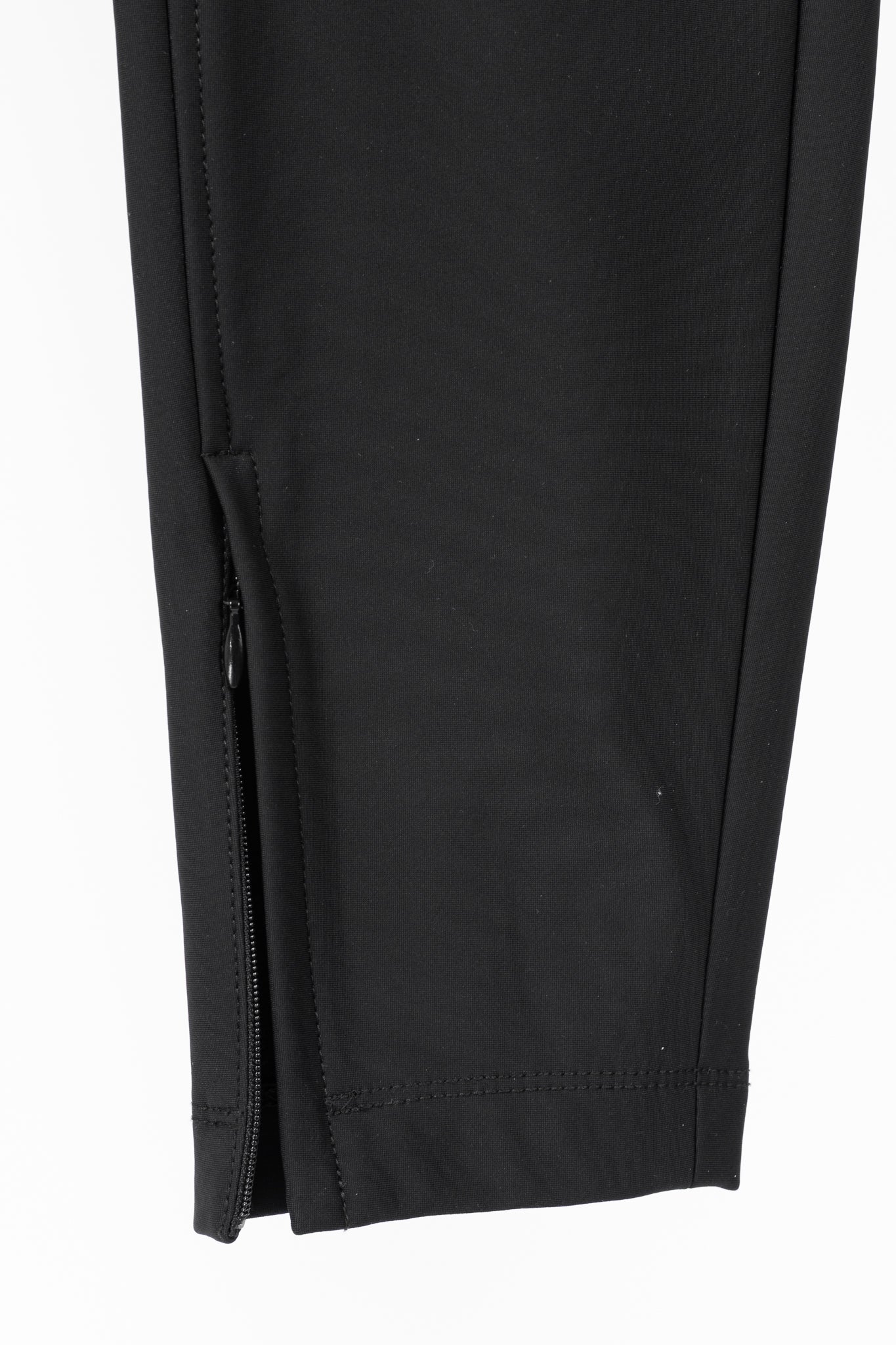 Alexander Wang Black Stretch Zip-Hem Trousers