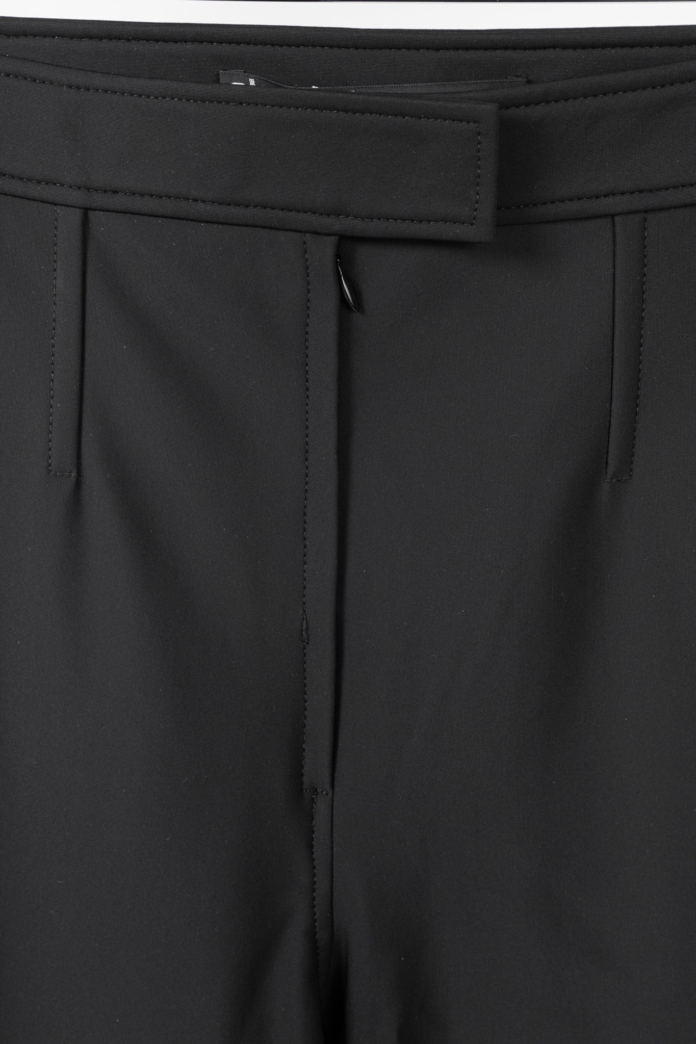 Alexander Wang Black Stretch Zip-Hem Trousers