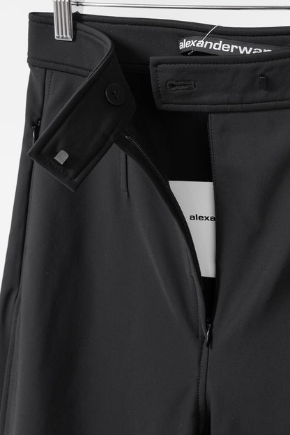 Alexander Wang Black Stretch Zip-Hem Trousers