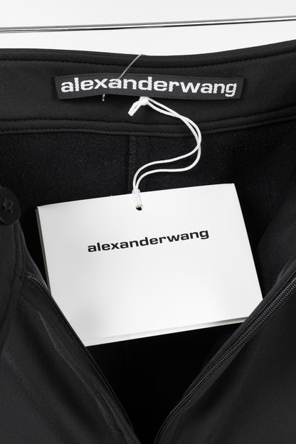 Alexander Wang Black Stretch Zip-Hem Trousers