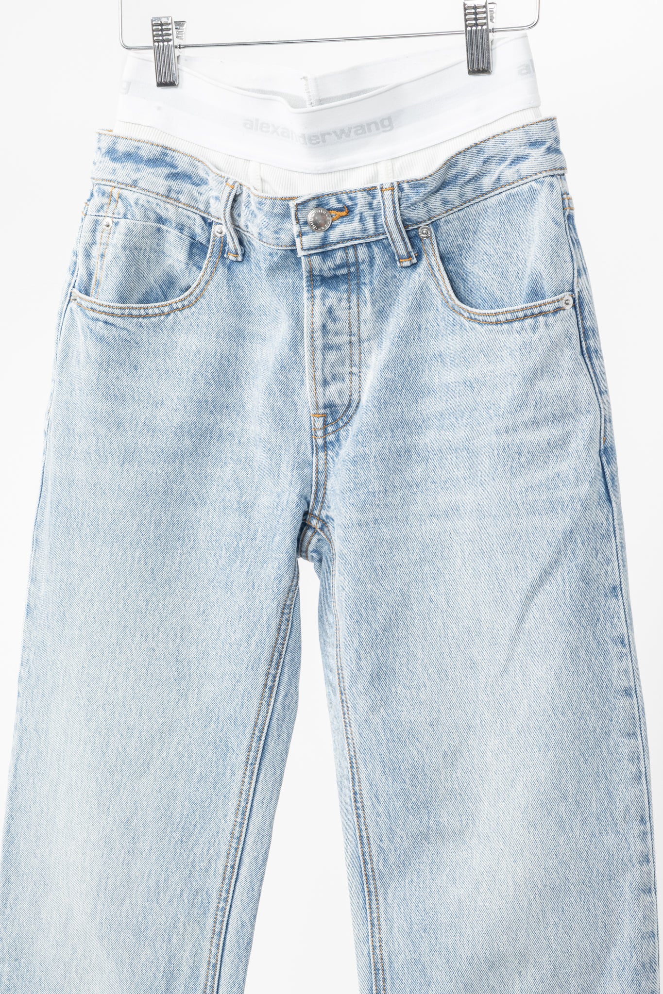 Alexander Wang Pebble Beach Low Rise Straight Jeans