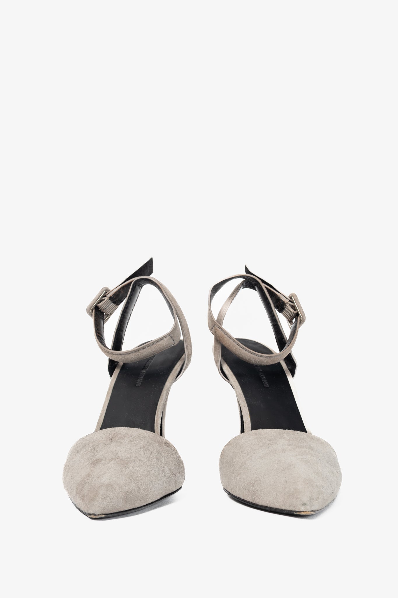 Alexander Wang Lovisa Taupe Suede Pointed-Toe Pumps