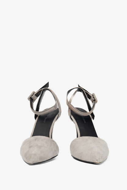 Alexander Wang Lovisa Taupe Suede Pointed-Toe Pumps