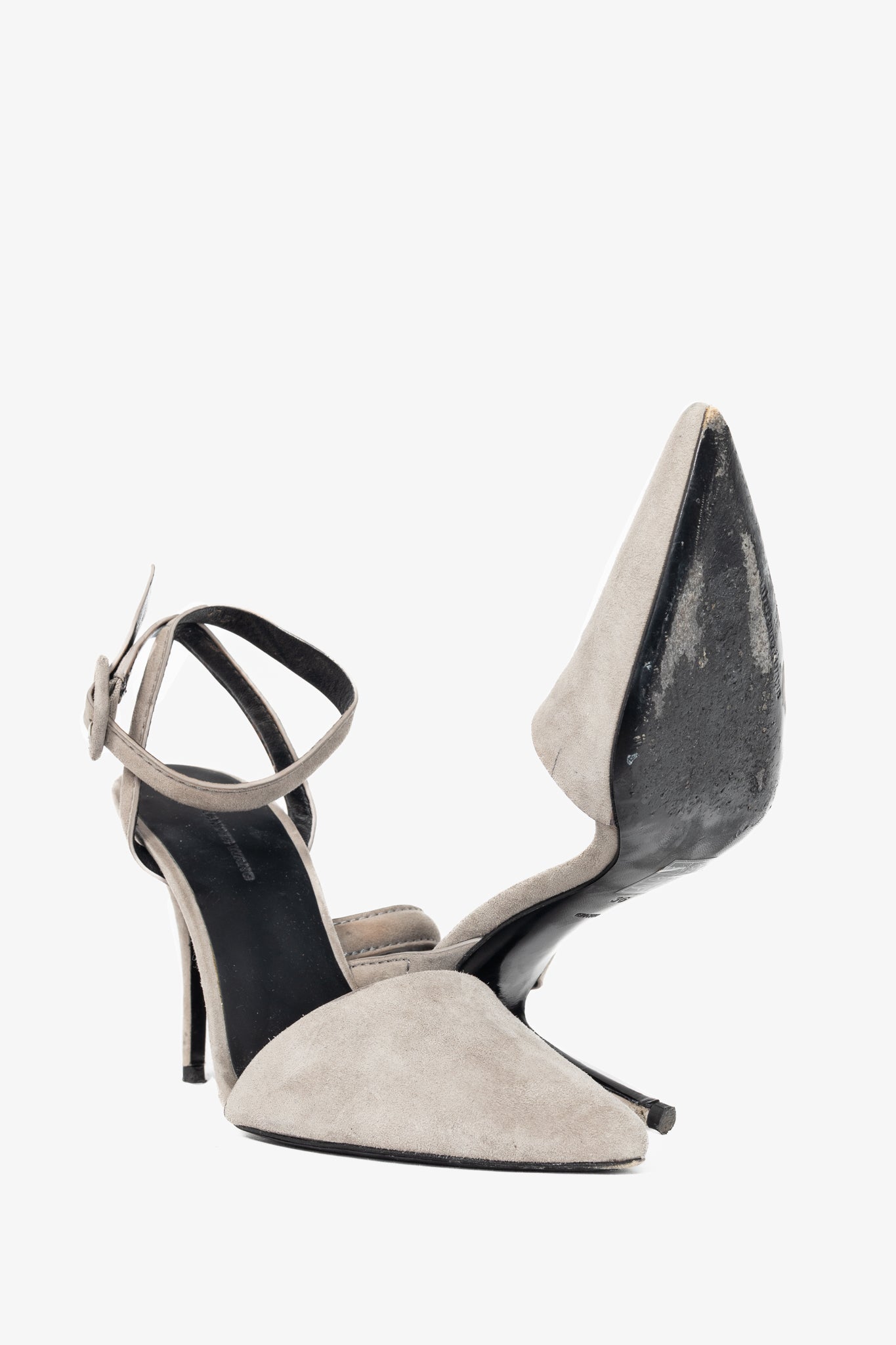 Alexander Wang Lovisa Taupe Suede Pointed-Toe Pumps