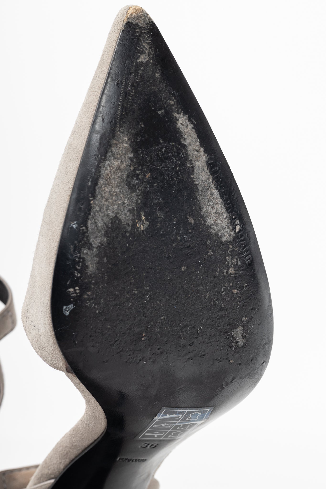 Alexander Wang Lovisa Taupe Suede Pointed-Toe Pumps