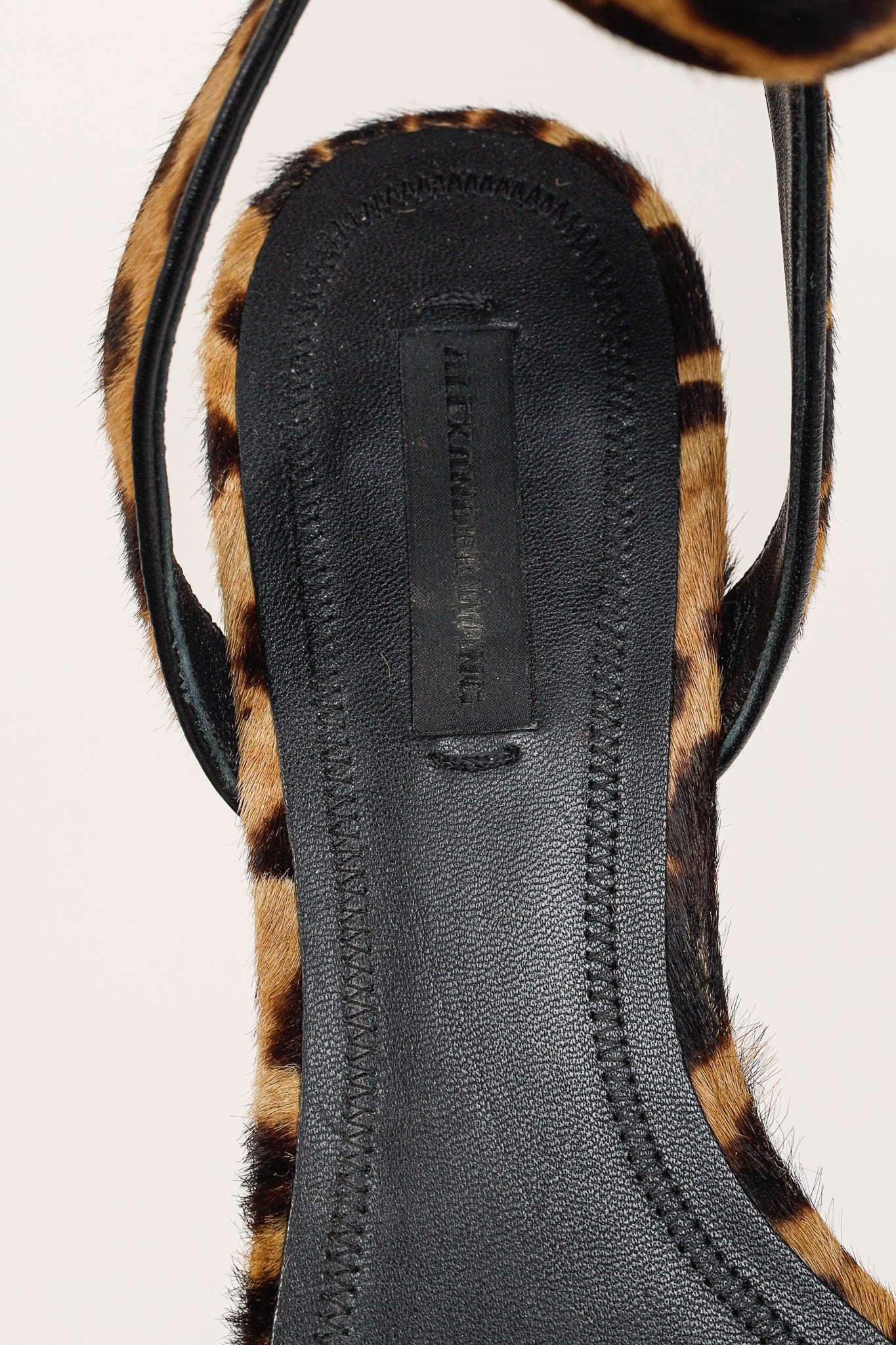 Alexander Wang Lara Leopard-Print Calf-Hair Pointed-Toe Flats