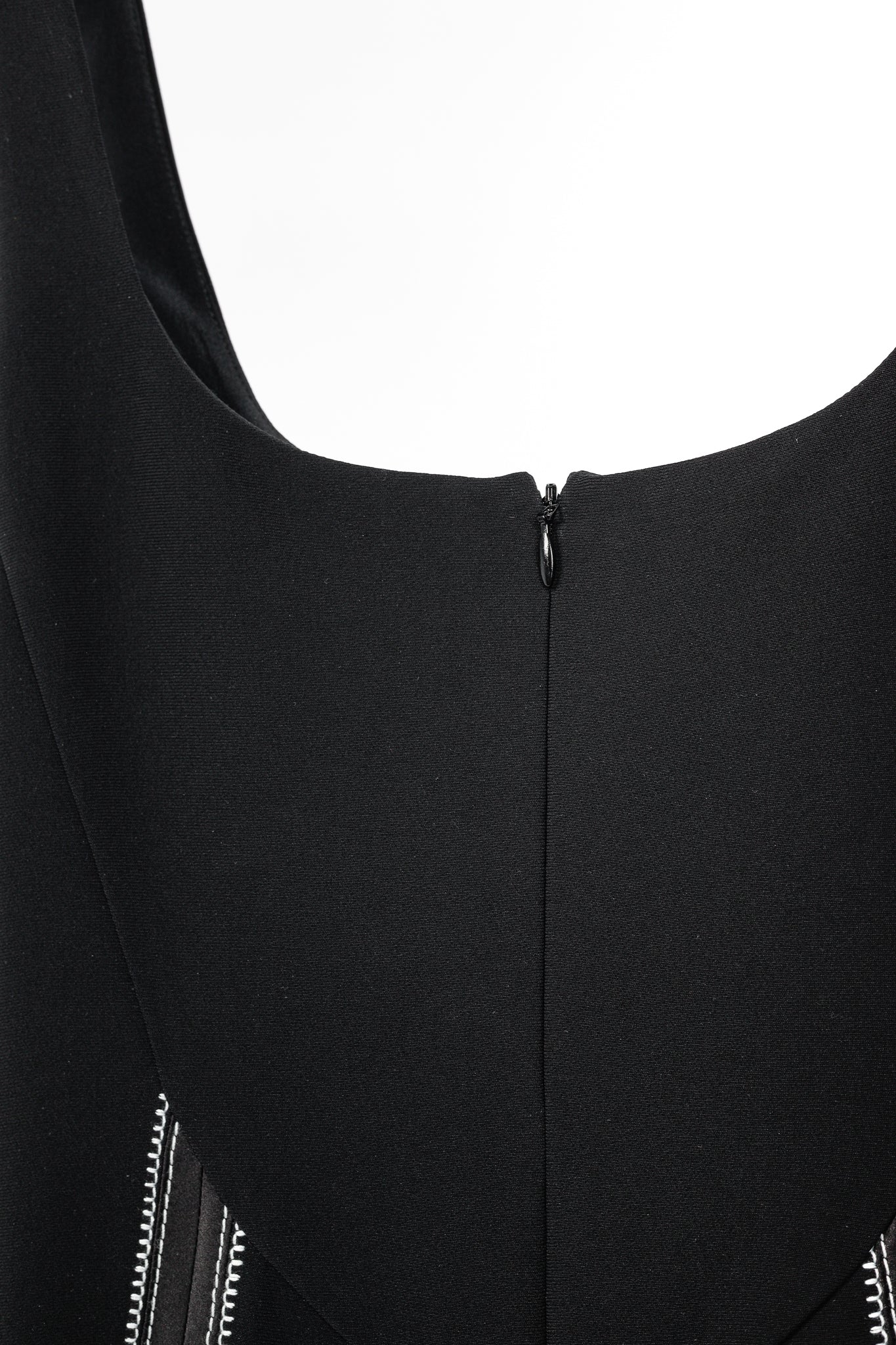 Altuzarra Sophia Black Crepe Satin-Trim Fluted-Hem Midi Dress