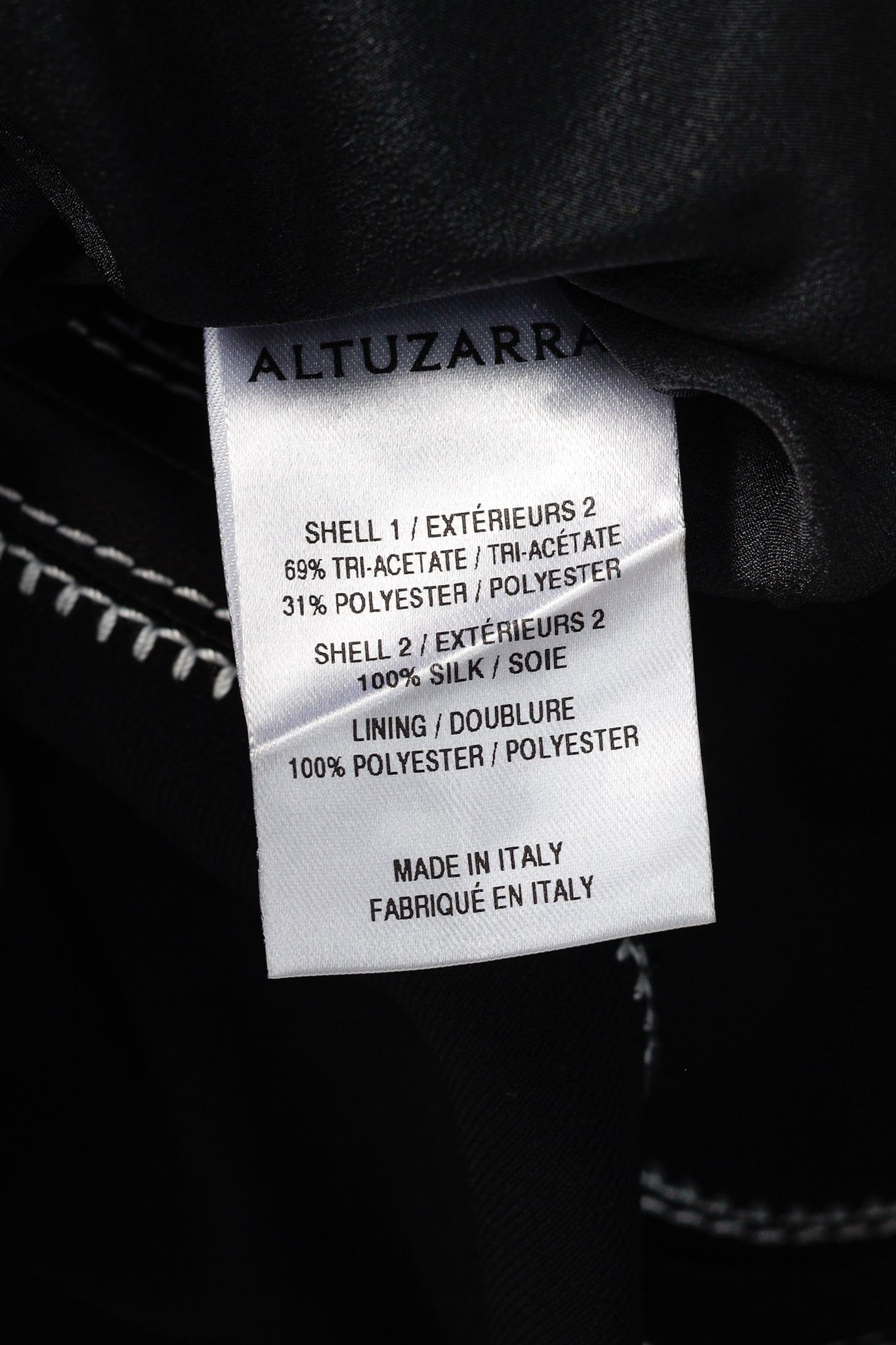 Altuzarra Sophia Black Crepe Satin-Trim Fluted-Hem Midi Dress
