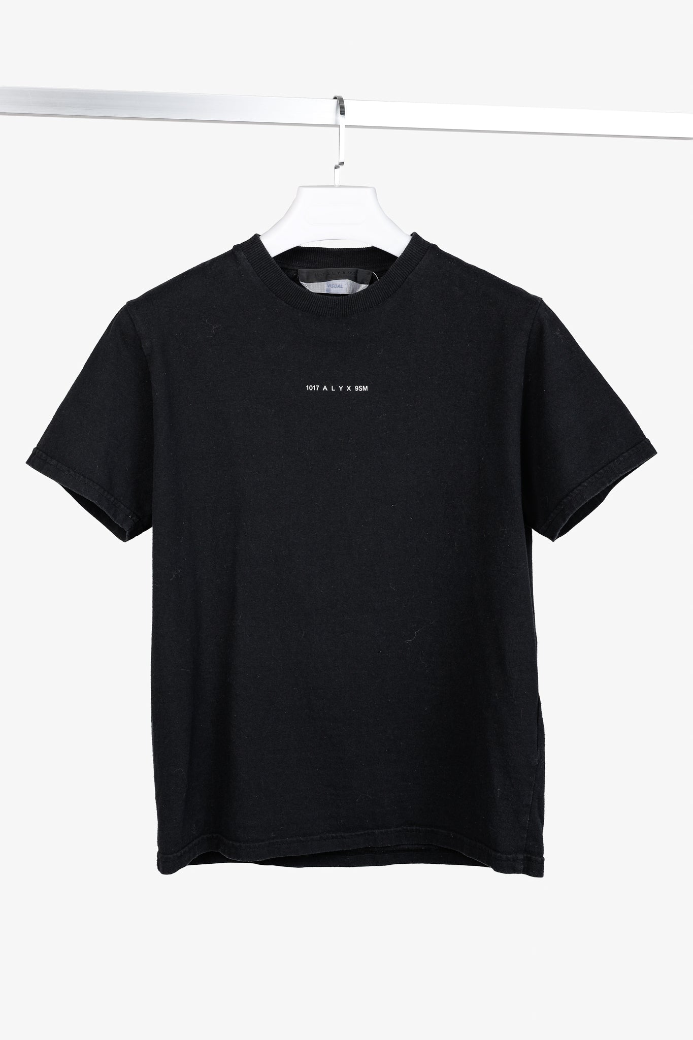1017 ALYX 9SM AW/20 Black Visual "Reality Systems" Short Sleeve T-Shirt