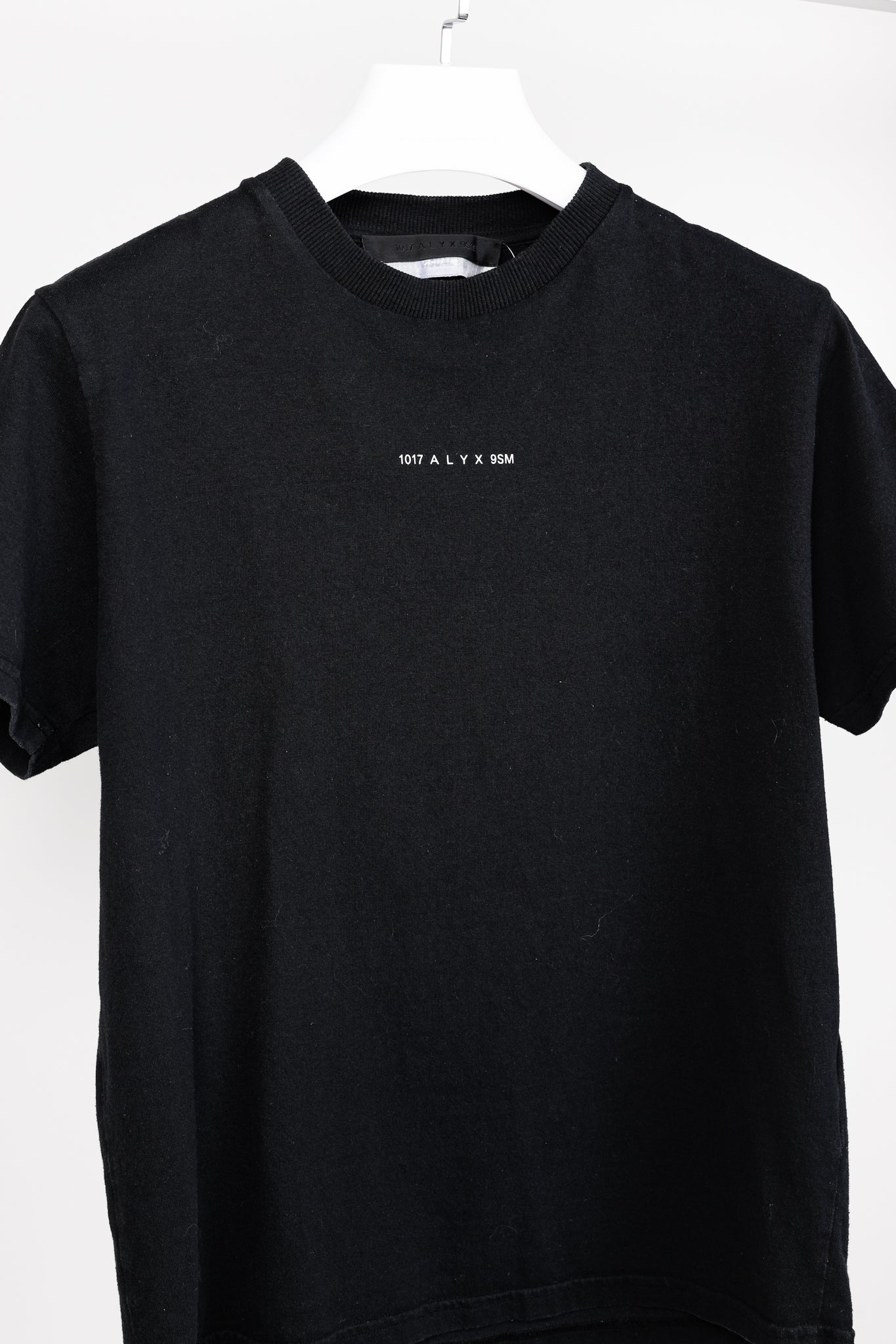 1017 ALYX 9SM AW/20 Black Visual "Reality Systems" Short Sleeve T-Shirt