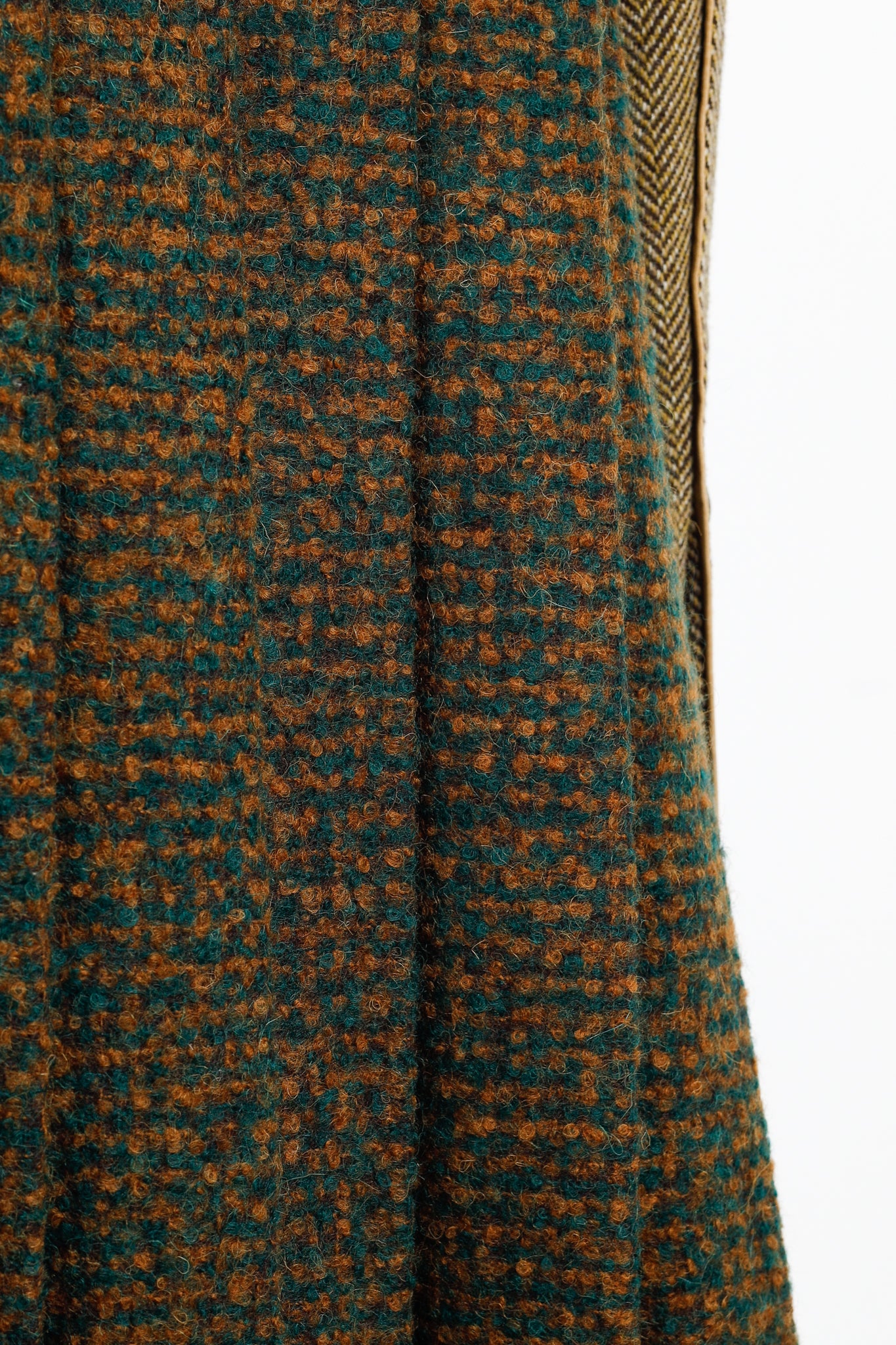 Andersson Bell Chloe Brown Herringbone Back Pleats Coat