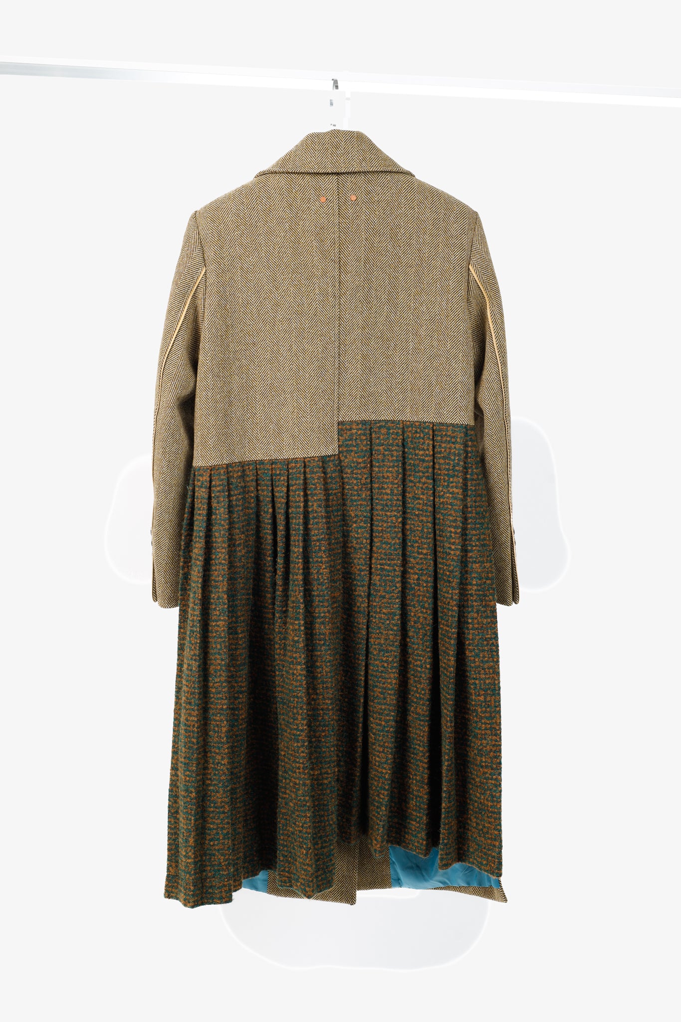 Andersson Bell Chloe Brown Herringbone Back Pleats Coat