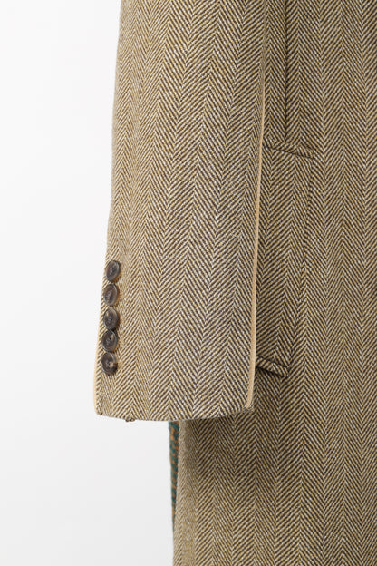 Andersson Bell Chloe Brown Herringbone Back Pleats Coat